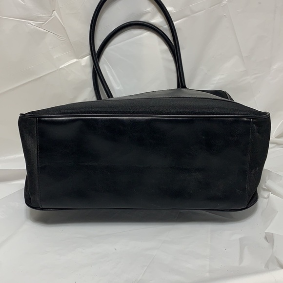 CALVIN Klein Black Fabric and PVC Tote w Magnetic Snap Closure - Picture 8 of 11